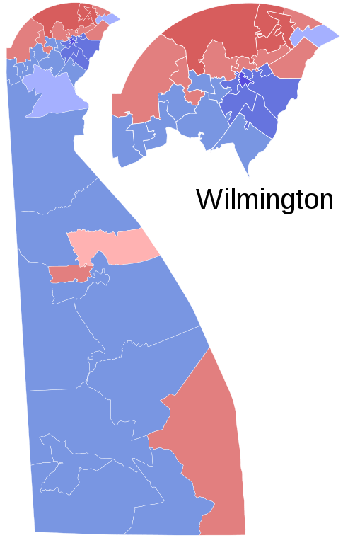 US Senate 1972 Delaware by State House District